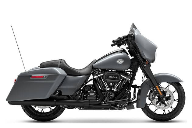 2023 Dark Grey Harley Davidson Street Glide Showcased at Harley Davidson Showroom