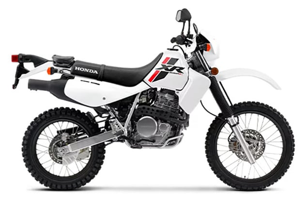 2023 Honda XR650L - White Dual Sport Motorcycle in Showroom