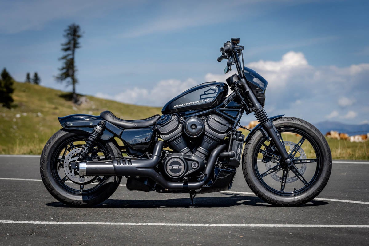 Stunning all-black Harley-Davidson motorcycle parked on the street, exemplifying the best Harley-Davidson model money can buy in 2023.