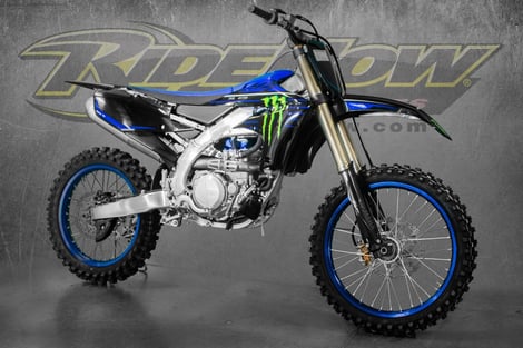 Blue  Dirt Bike: Yamaha YZ450F at RideNow's Display