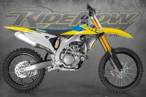 Yellow Dirt Bike: Suzuki RM-Z 250 at RideNow's Display