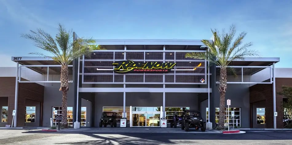 RideNow Powersports dealership exterior - top destination for selling your motorcycle safely.