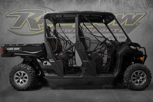 Black Side by Side (UTV): Can-Am Defender MAX HD10 Lone Star at RideNow's Showroom