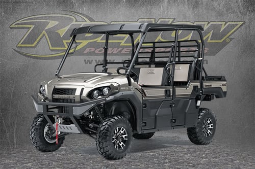 Grey Side by Side (UTV): Kawasaki Mule Pro-FXT Ranch Edition at RideNow's Showroom