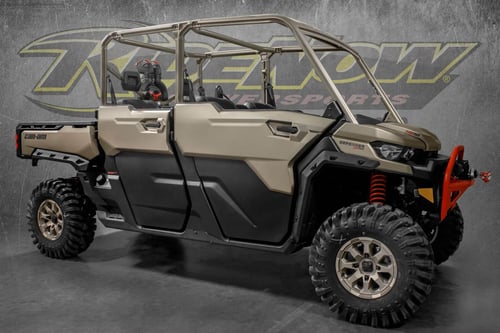 Tan Side by Side (UTV): Can-Am Defender MAX X MR at RideNow's Showroom