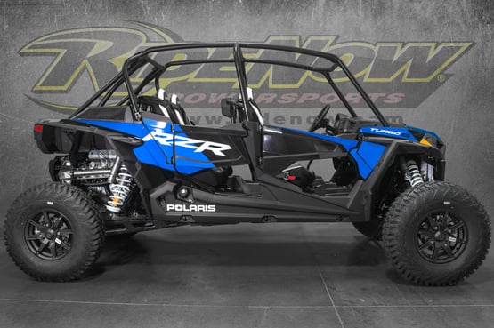 Side by Sides - Blue Polaris RZR Turbo S 4 Seater Off-Road Vehicle