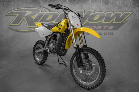 Yellow Suzuki RM 85 Kids Dirt Bike, Delivering Excitement for Young Off-Road Riders